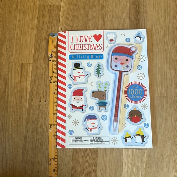 NWOT I Love Christmas Activity Book: Santa, Reindeer, Snowman, Stickers, Cards - Picture 13 of 15
